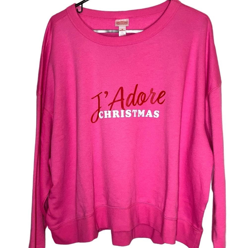 J’Adore Christmas Sweatshirt 2X